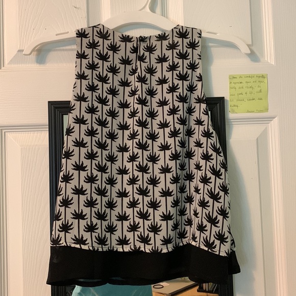 Tropical print cropped tank top - Picture 5 of 6